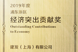 建发（上海）有限公司获评“2019年度浦东新区经济突出贡献奖”