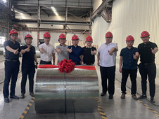 厦门建发物资与津西金兰合作镀锌卷首卷投产面世